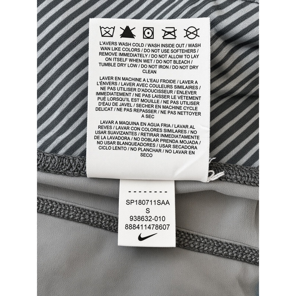 Nike Dri-FIT Womens Running Crop Tights Gray Black Print 938632-010 Size S - Picture 8 of 10